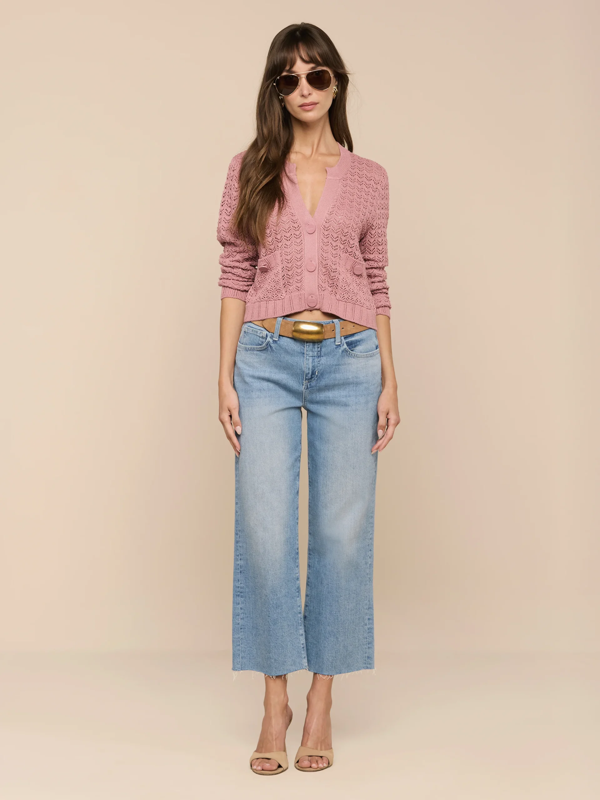Orla Pointelle Knit Cardigan