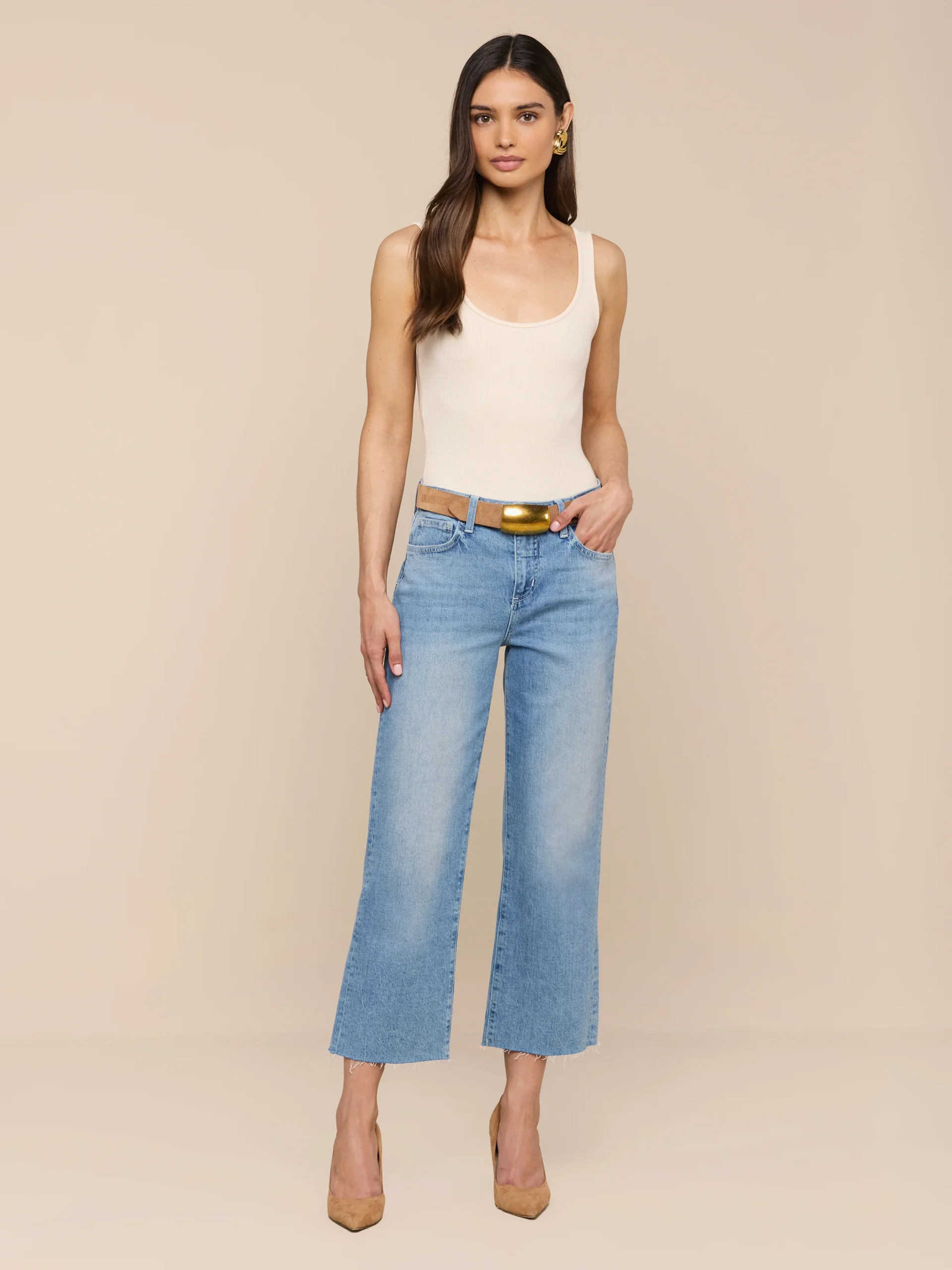 Wanda Cropped Wide-Leg Jean