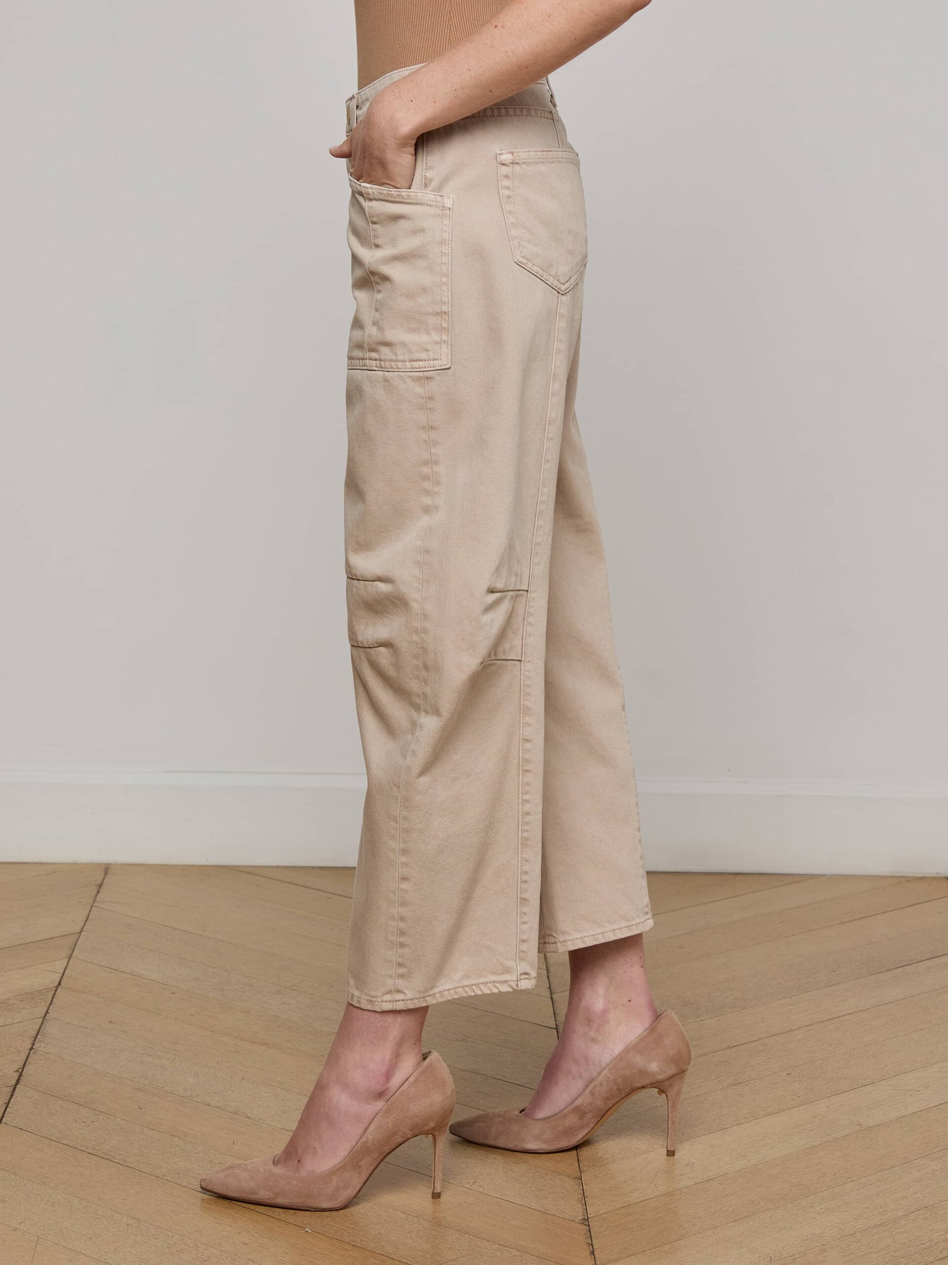 Cody Cropped Barrel-Leg Jean