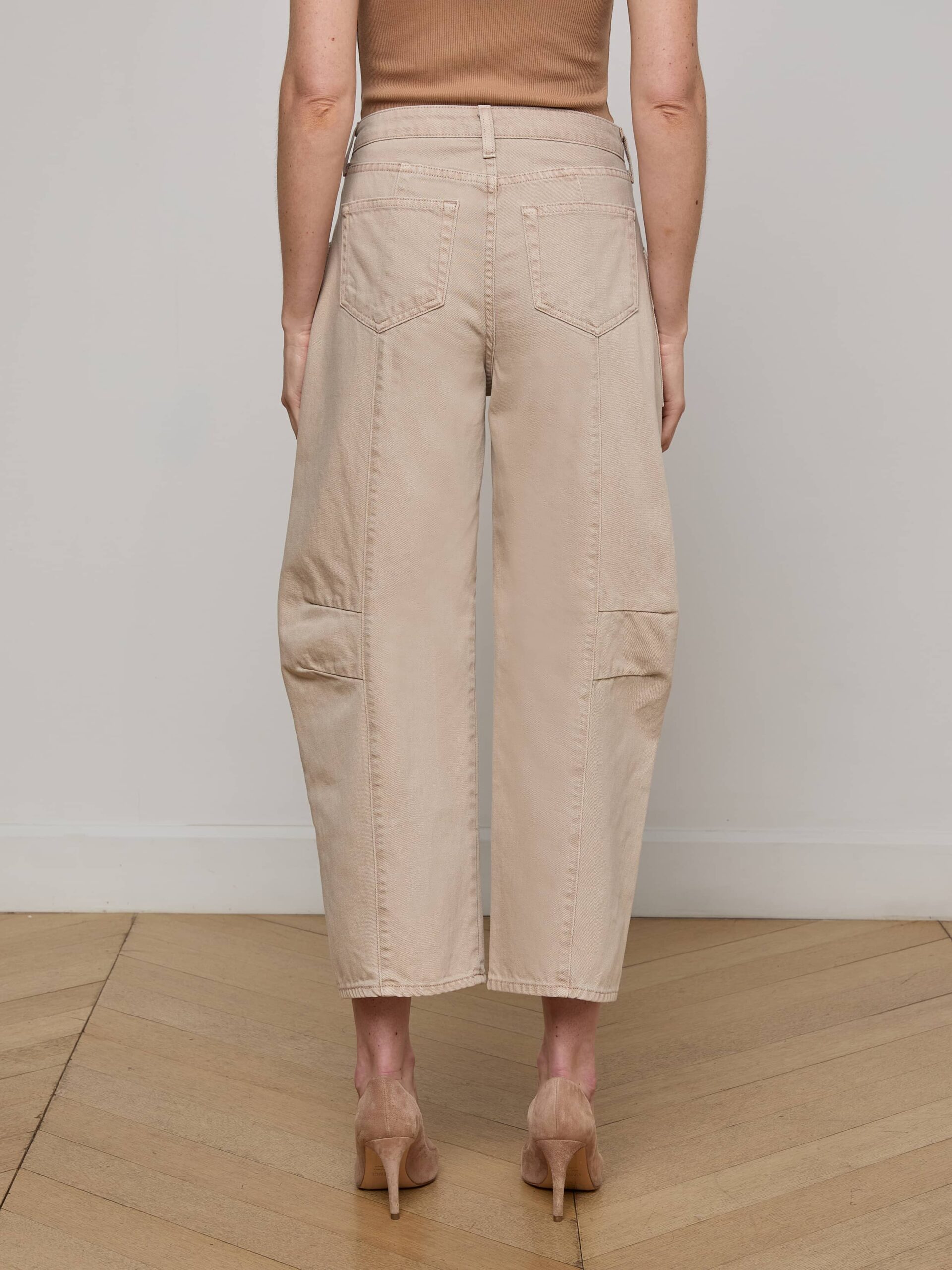 Cody Cropped Barrel-Leg Jean