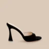 Avery Suede Open-Toe Mule