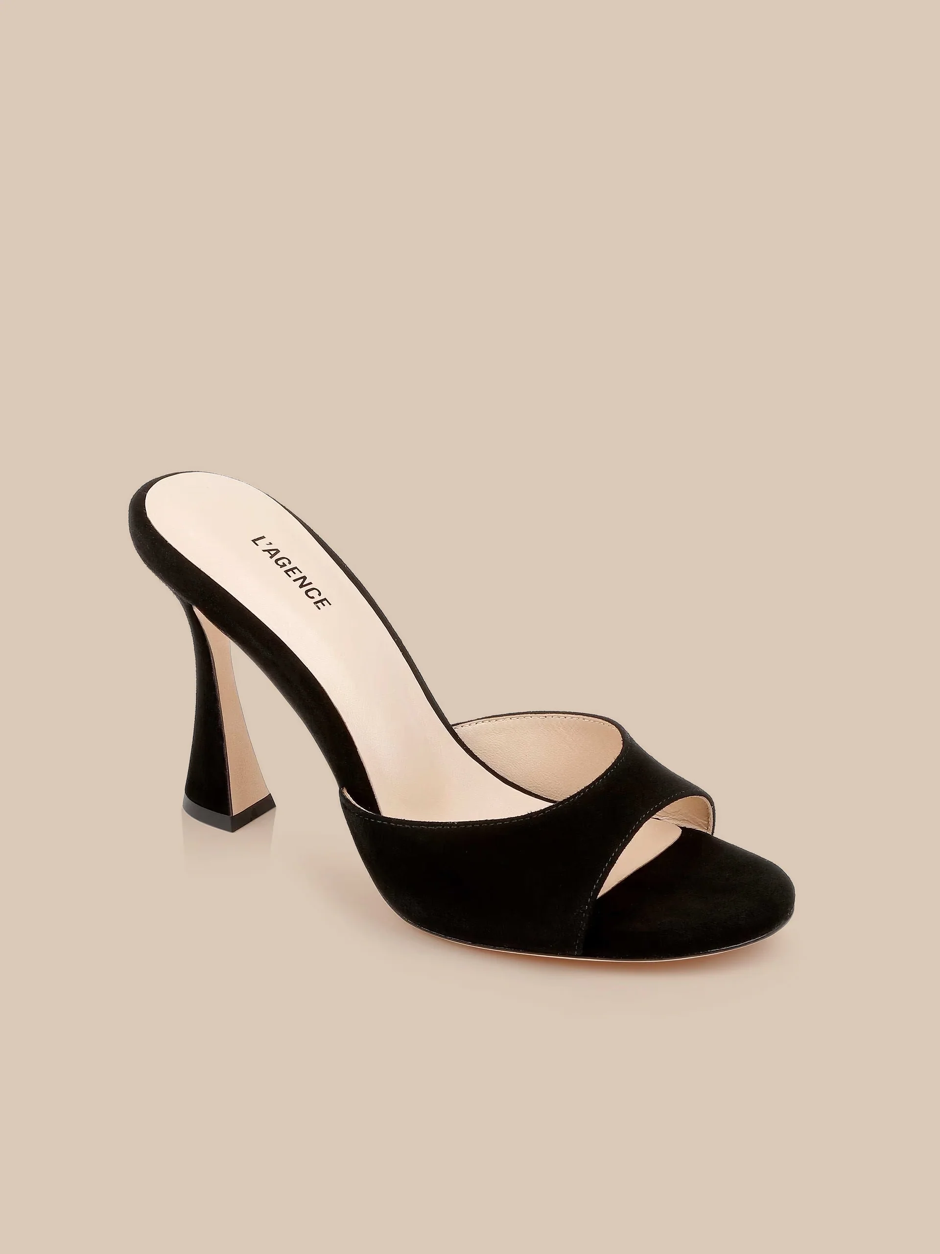 Avery Suede Open-Toe Mule