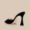 Avery Suede Open-Toe Mule