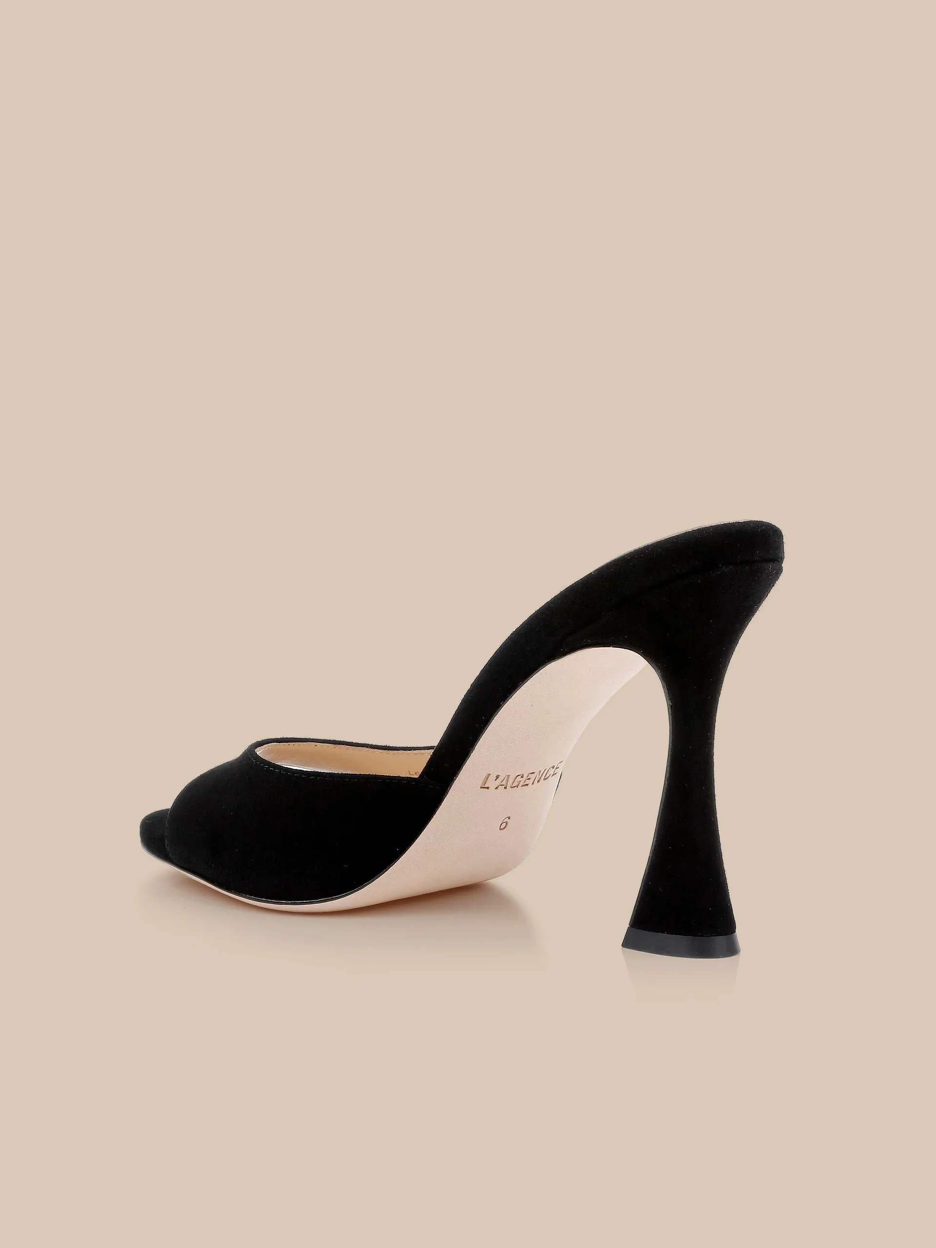 Avery Suede Open-Toe Mule