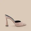 Avery Suede Open-Toe Mule