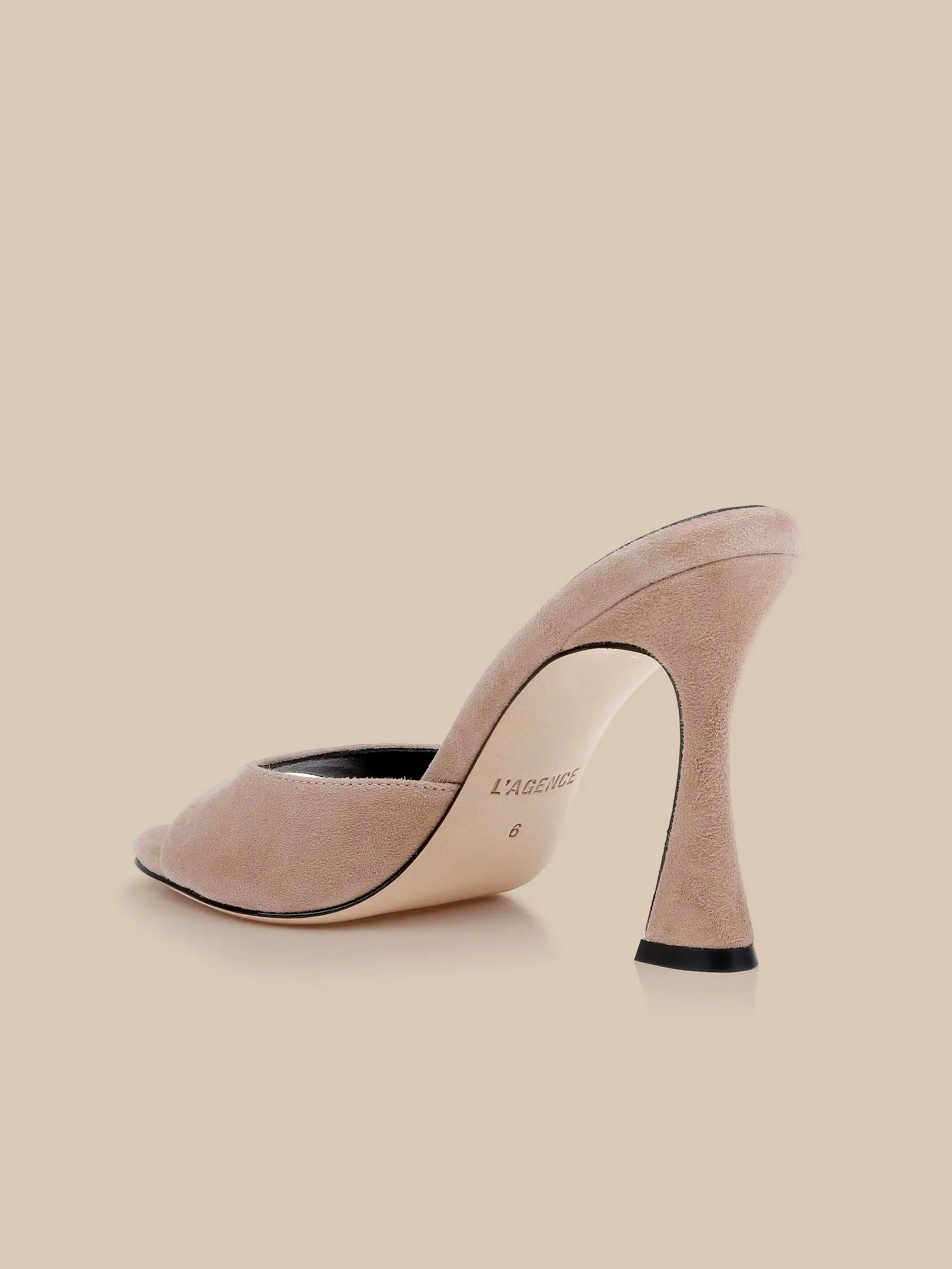 Avery Suede Open-Toe Mule