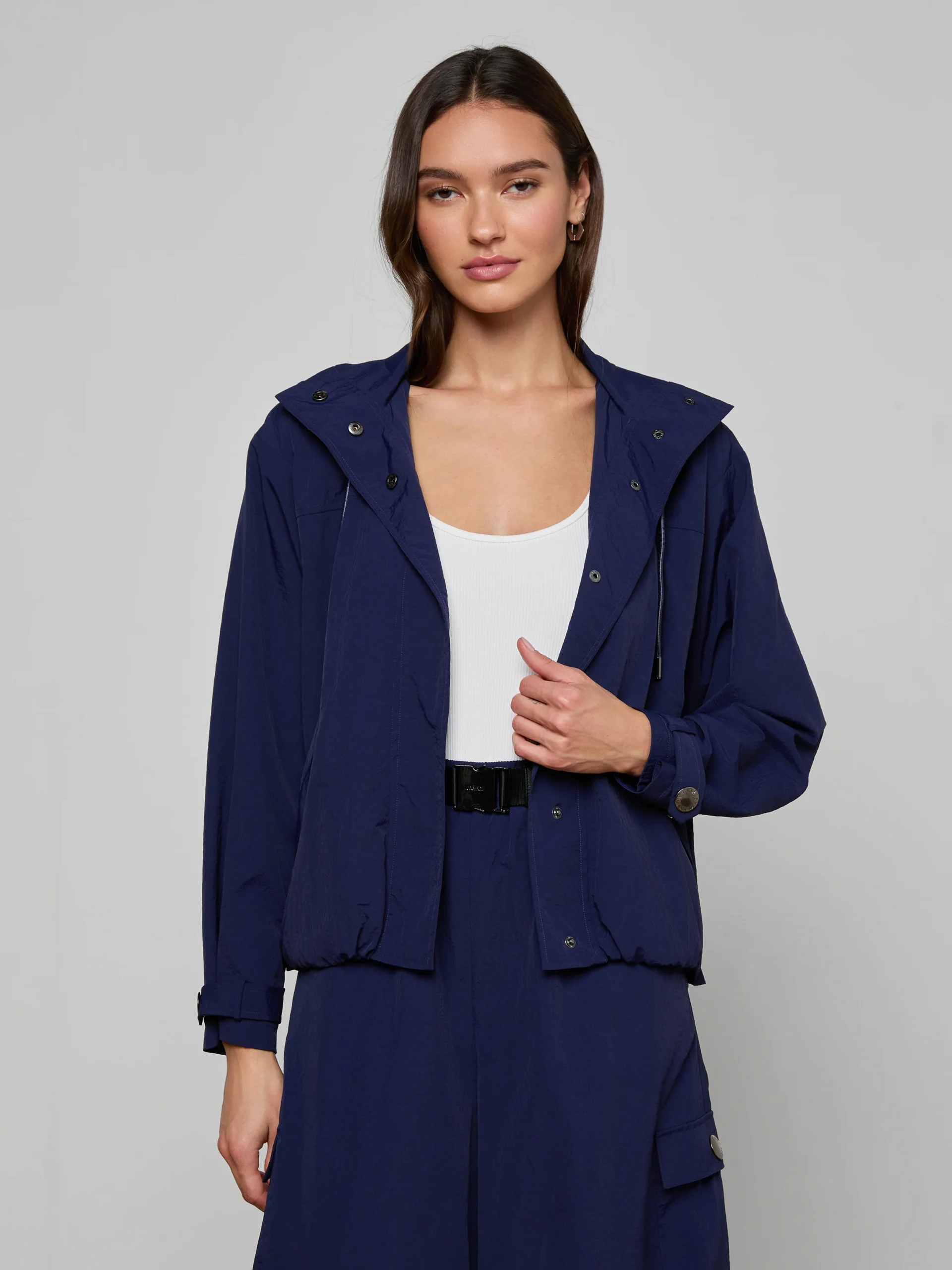 Geovana Hooded Windbreaker