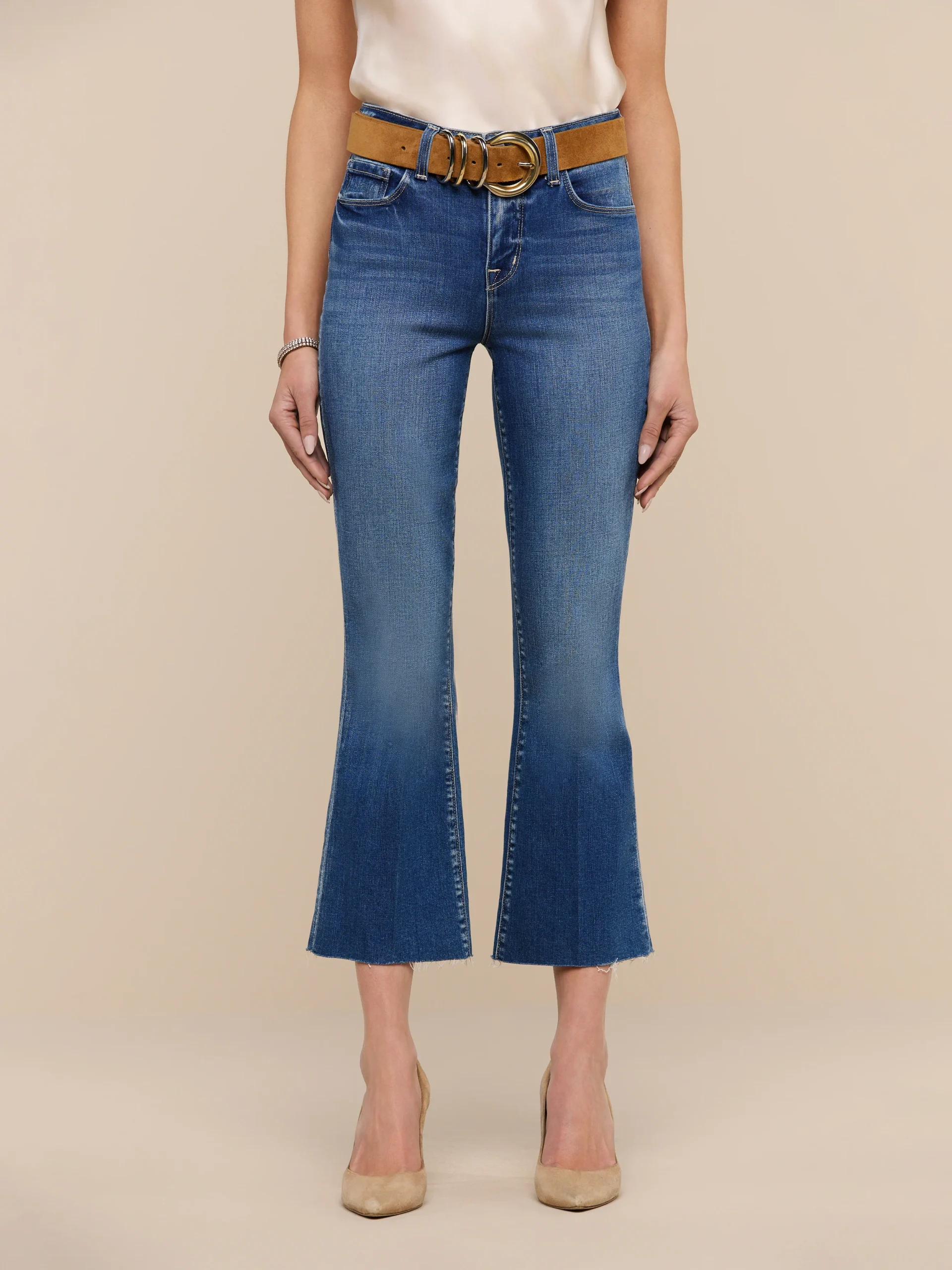 Kendra Cropped Flare Jean