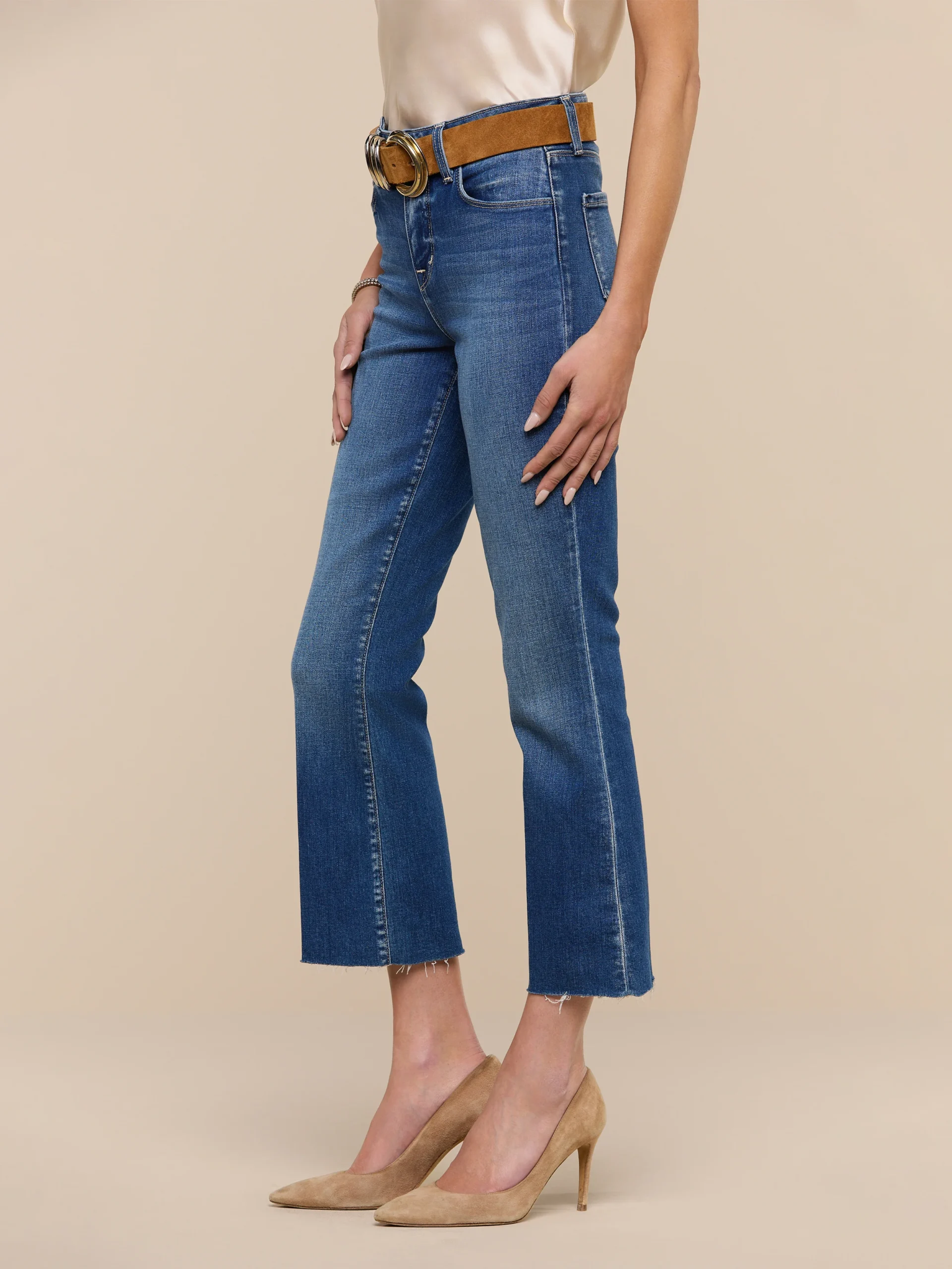 Kendra Cropped Flare Jean