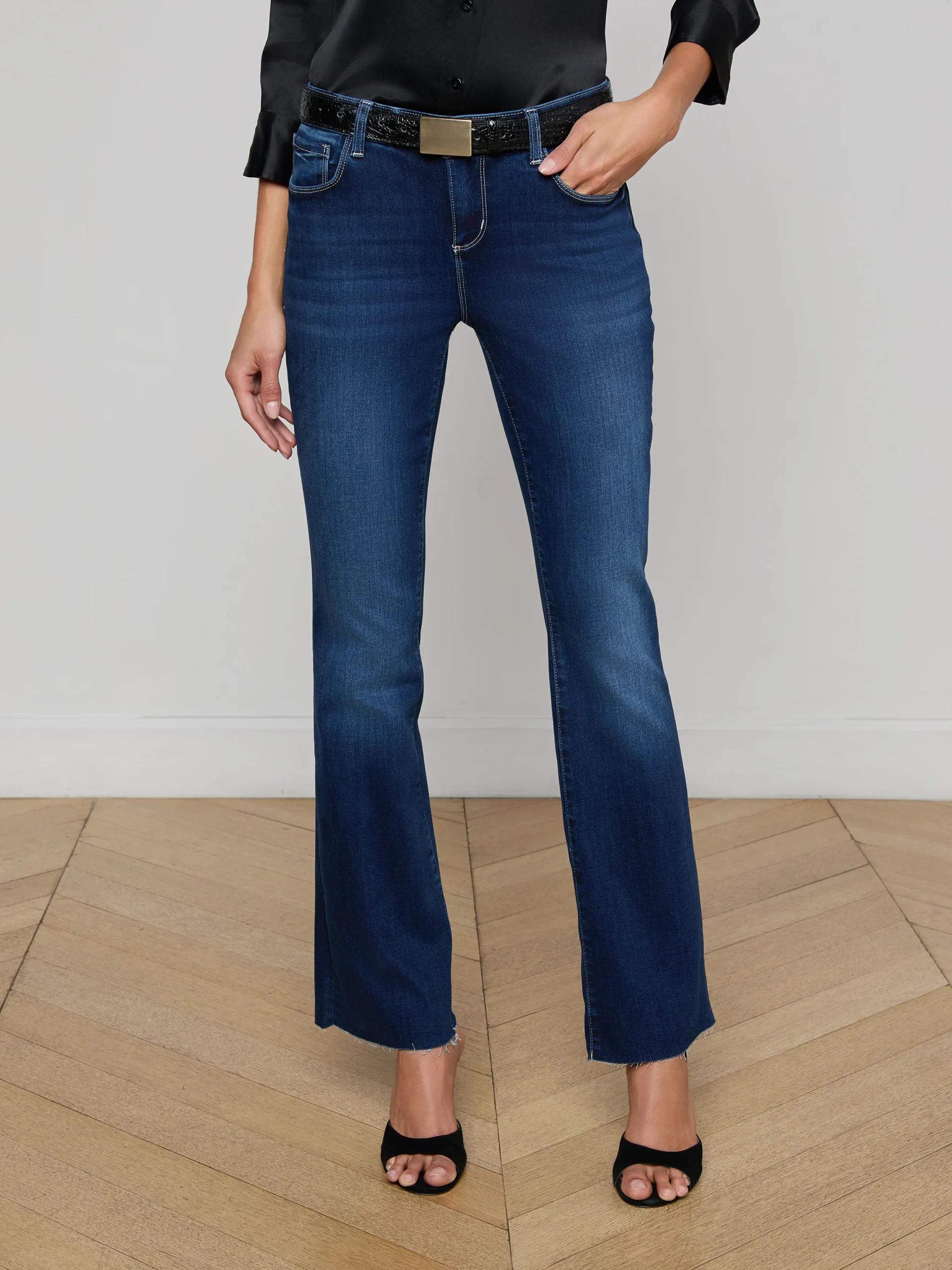 Sneeki Low-Rise Straight-Leg Jean