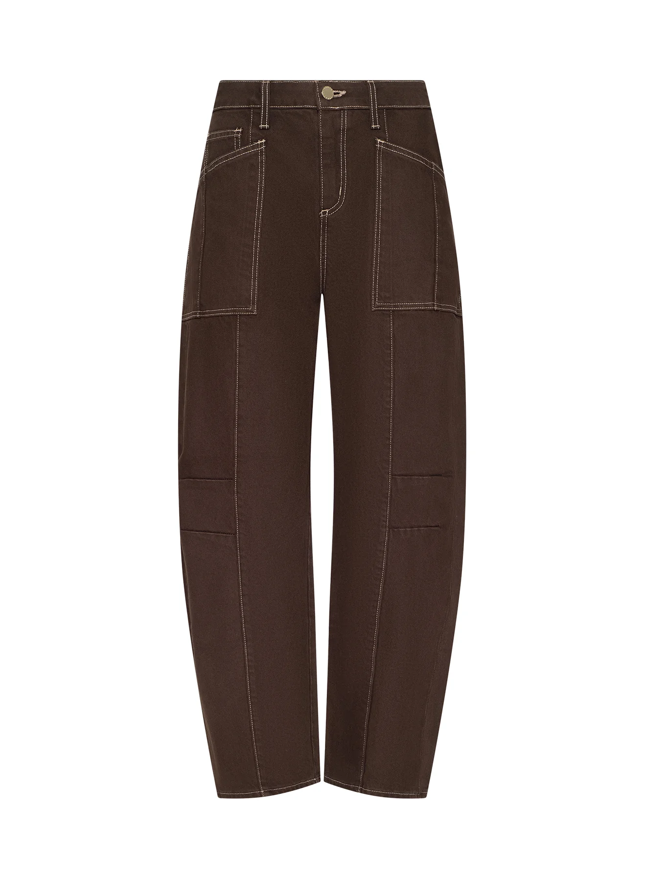 Cody Cropped Barrel-Leg Jean