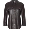 Avina Leather Shirt