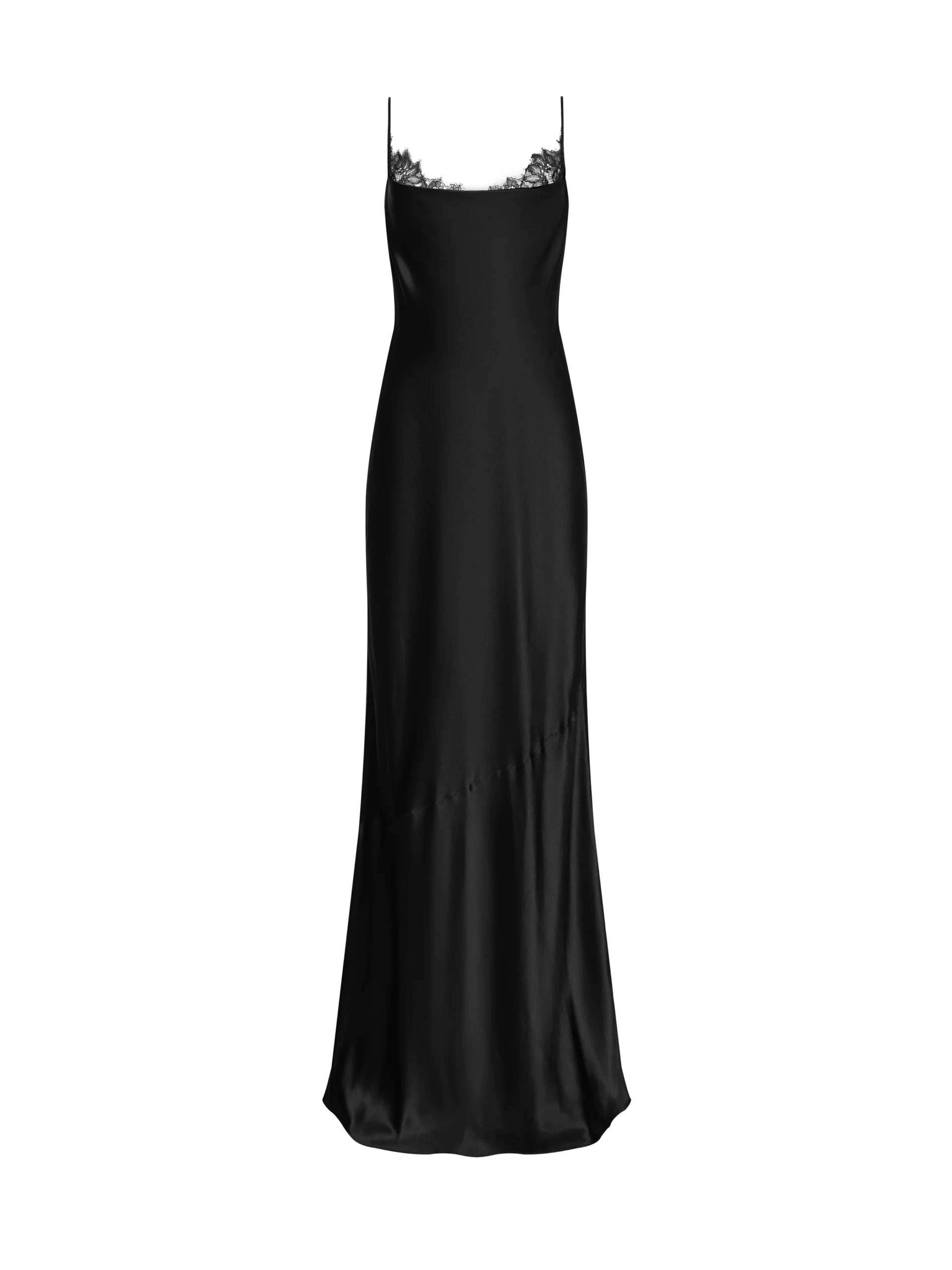 Selene Lace Cowl-Neck Gown
