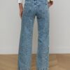 Scottie Embellished Wide-Leg Jean