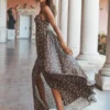 Rosette Maxi Dress