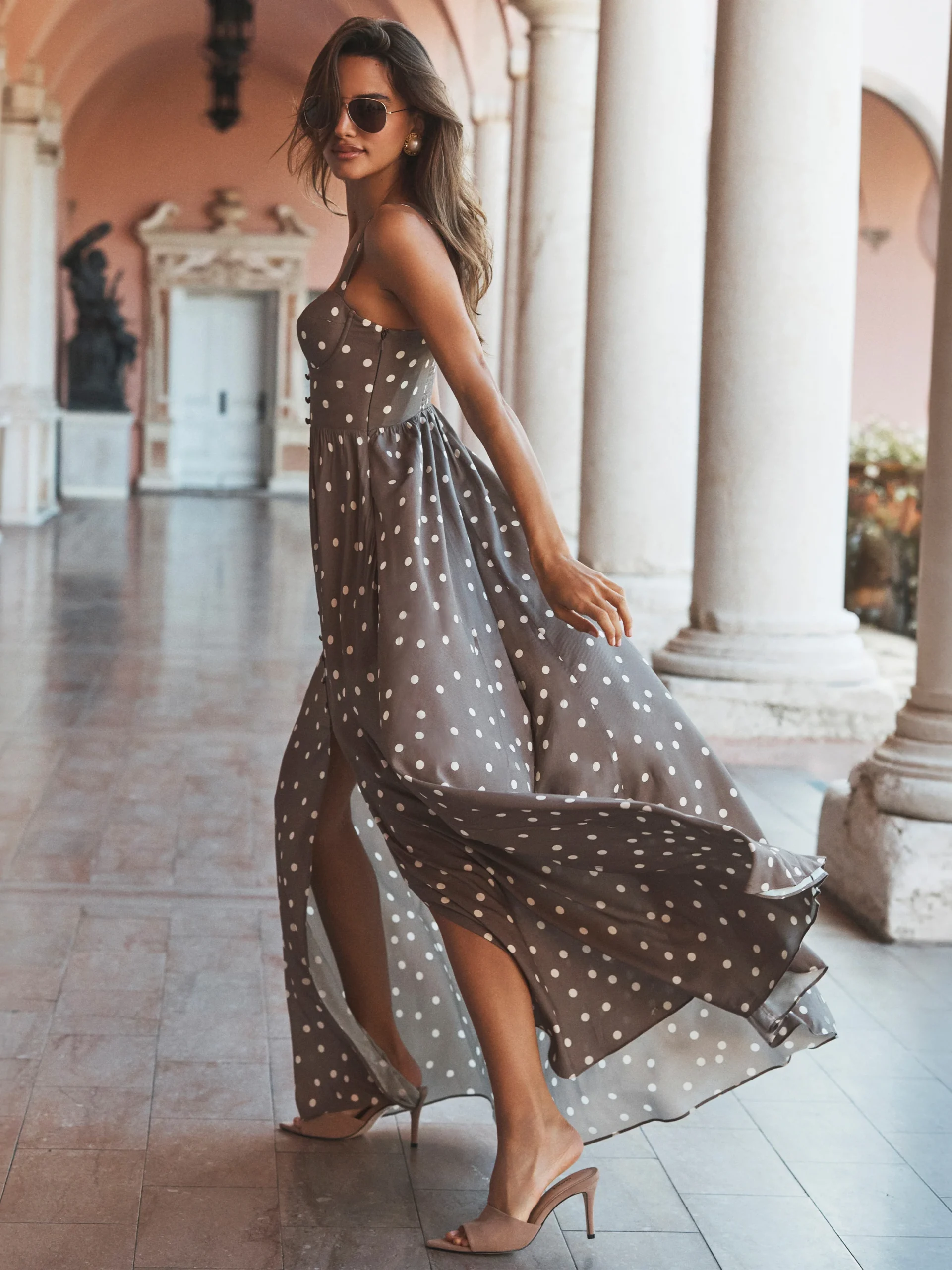 Rosette Maxi Dress