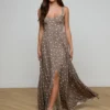 Rosette Maxi Dress