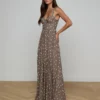 Rosette Maxi Dress