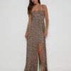 Rosette Maxi Dress