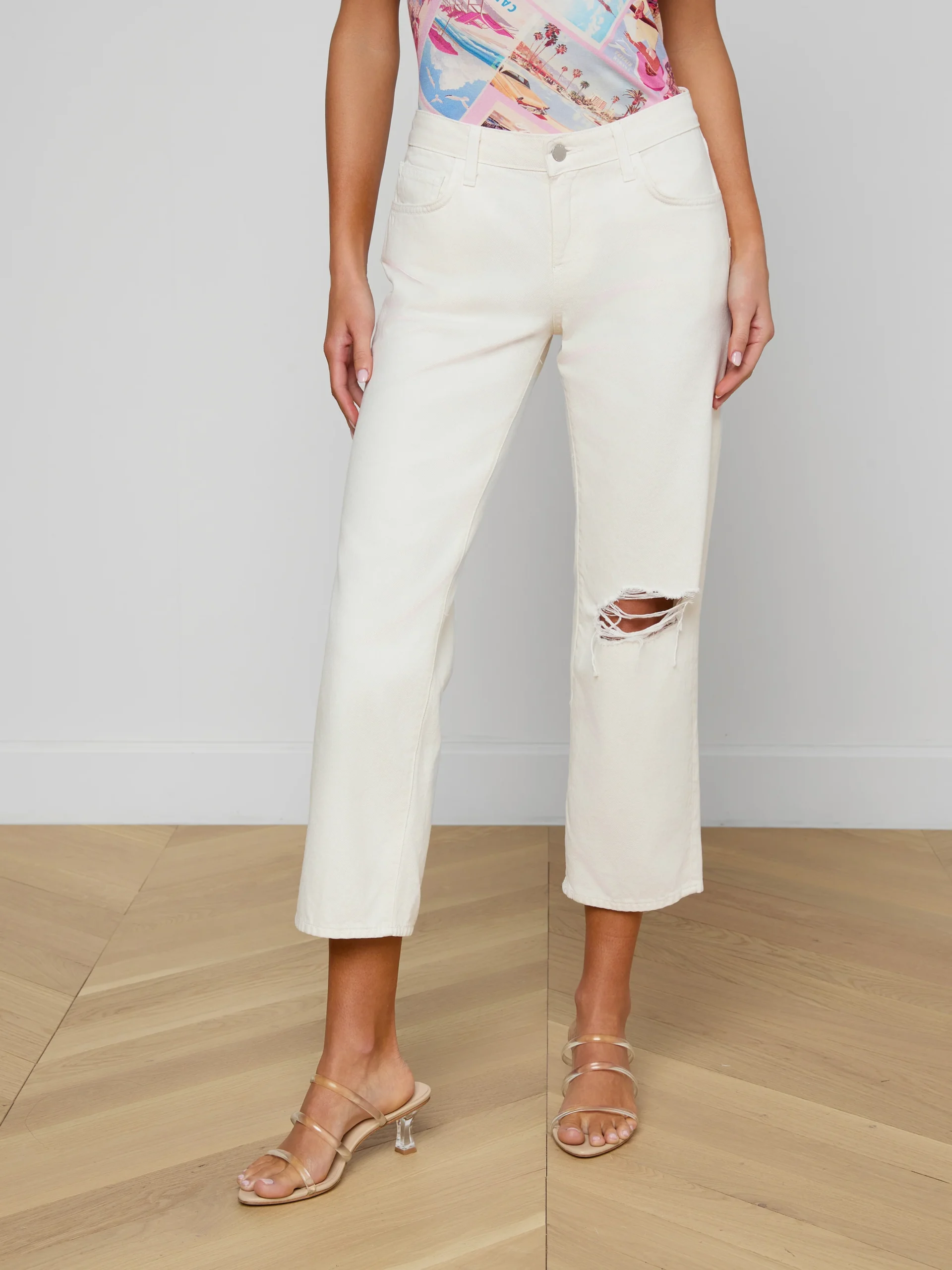 Blaine Cropped Stovepipe Jean