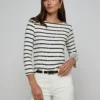 Lucille Striped Boatneck Top