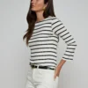 Lucille Striped Boatneck Top