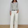 Lucille Striped Boatneck Top