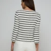 Lucille Striped Boatneck Top