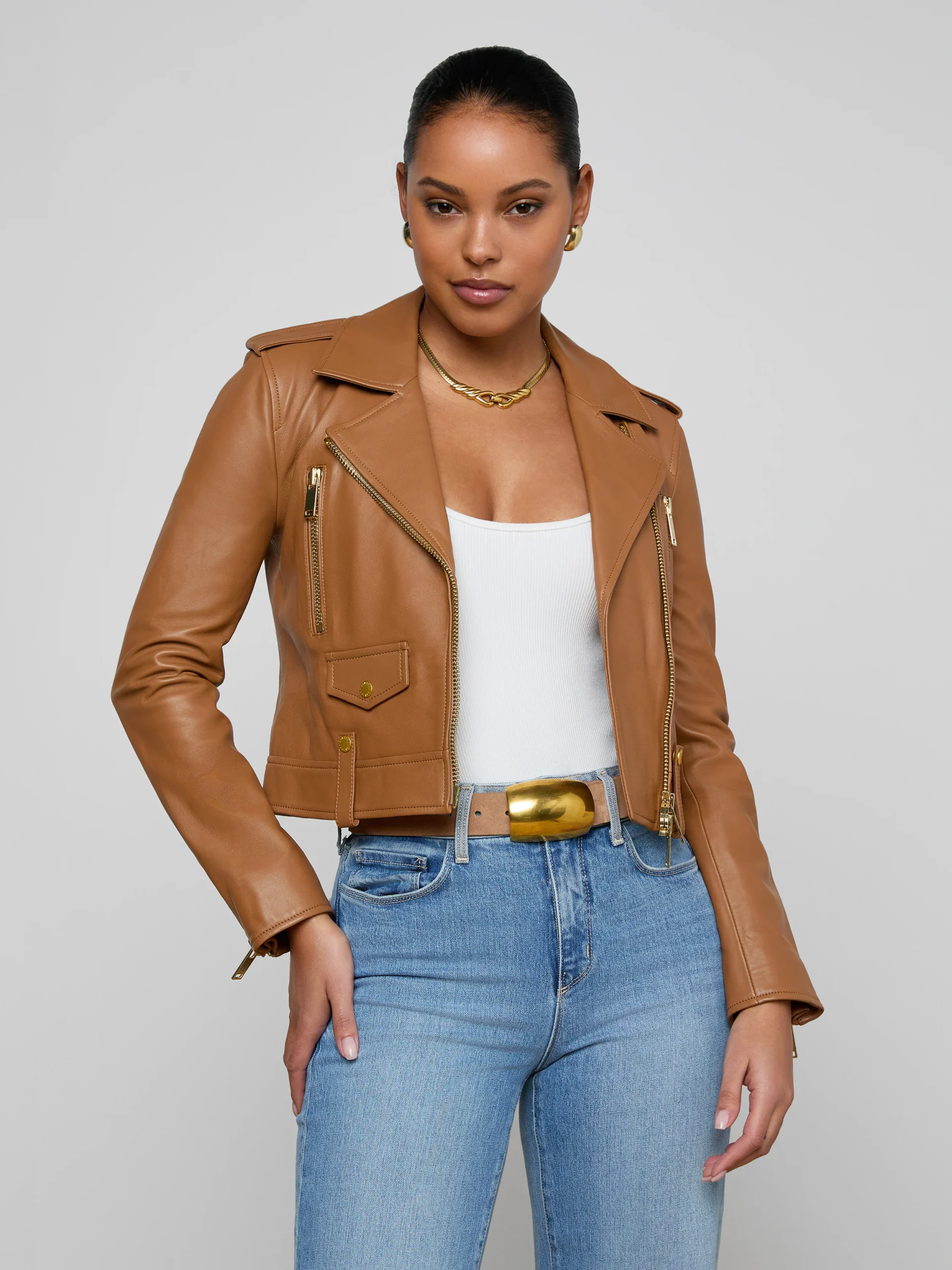 Blakely Leather Biker Jacket