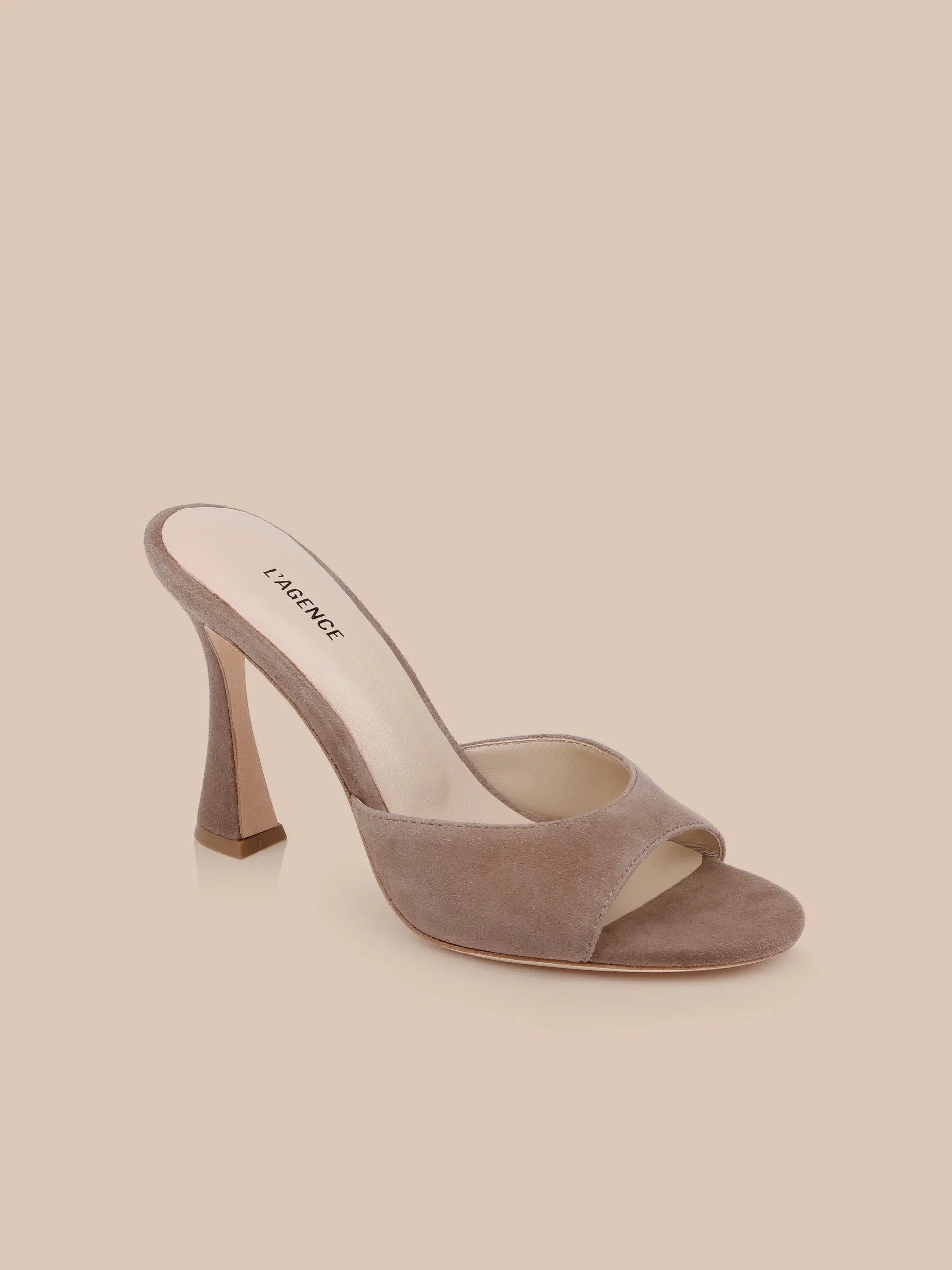 Avery Suede Open-Toe Mule