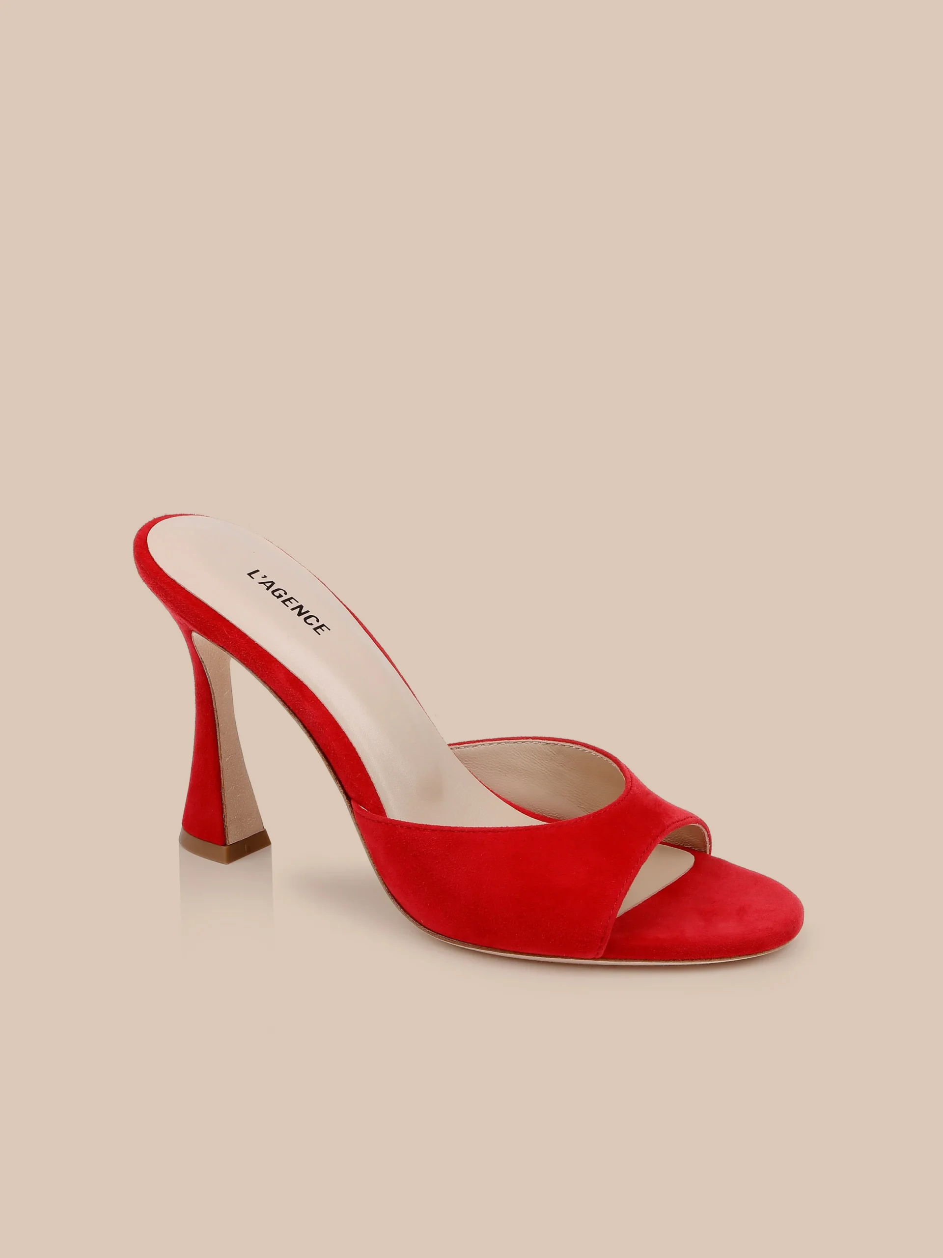 Avery Suede Open-Toe Mule