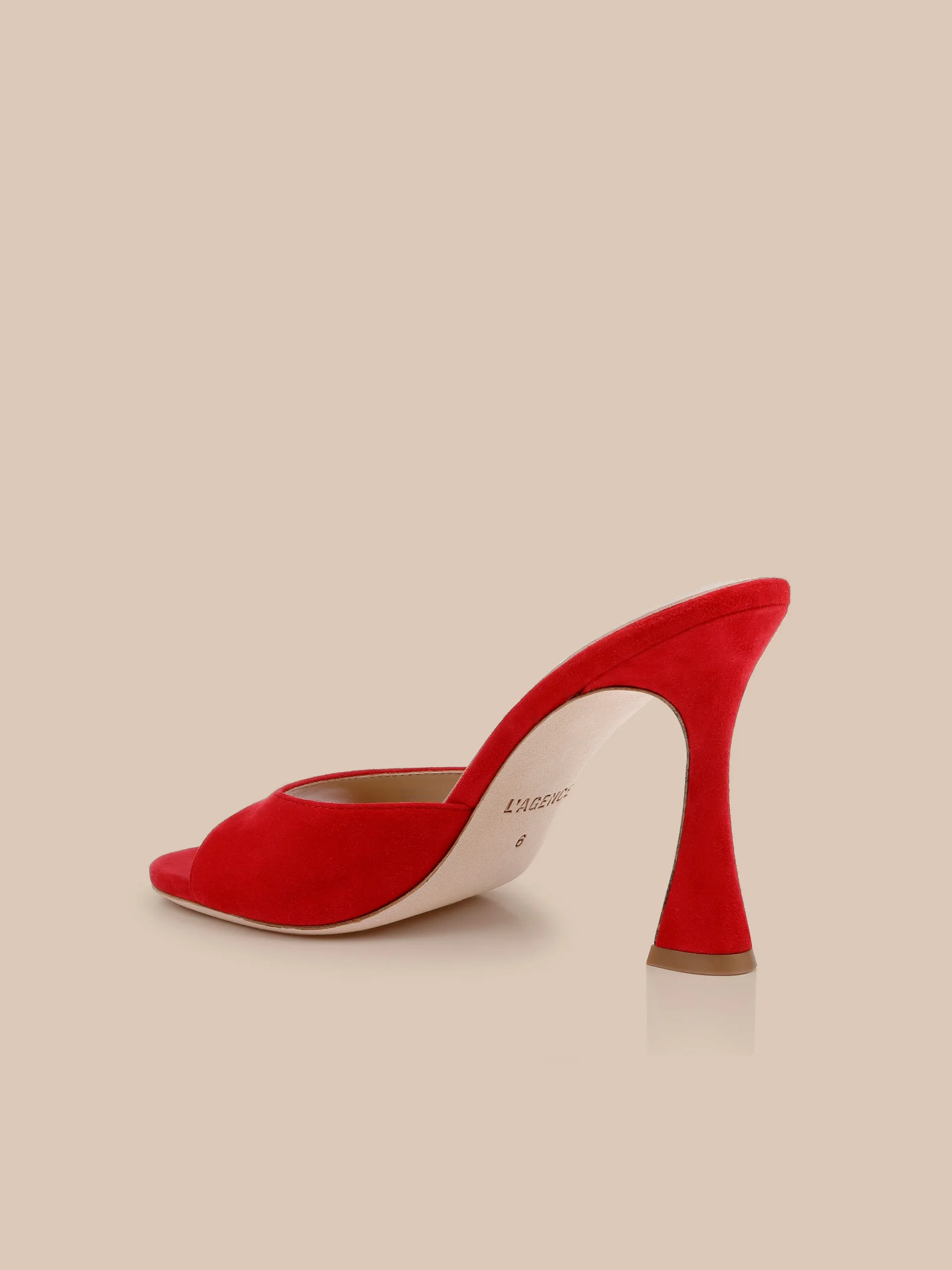 Avery Suede Open-Toe Mule