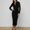 Adriana Ruched Midi Dress