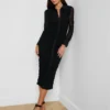 Adriana Ruched Midi Dress