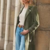Celina Suede Trench Coat