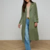 Celina Suede Trench Coat