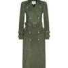 Celina Suede Trench Coat