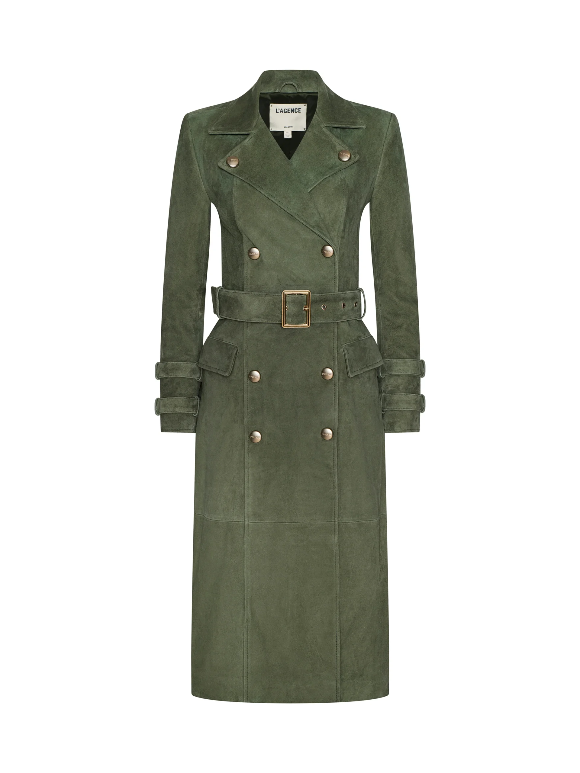 Celina Suede Trench Coat